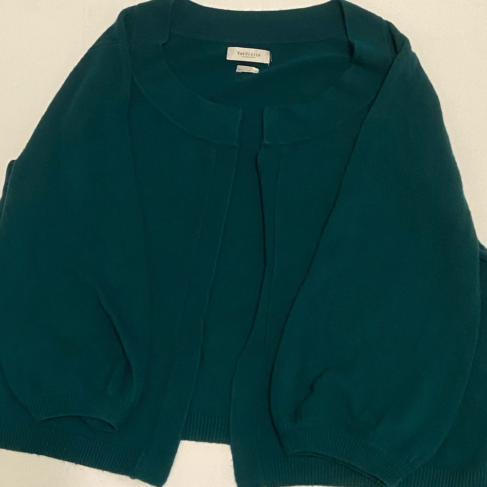 Turquoise Cardigan Sweater Size Large